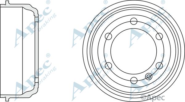 APEC BRAKING Тормозной барабан DRM9969